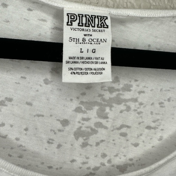 PINK Oregon Ducks Long Sleeve White T-Shirt Size Large - Picture 2 of 6